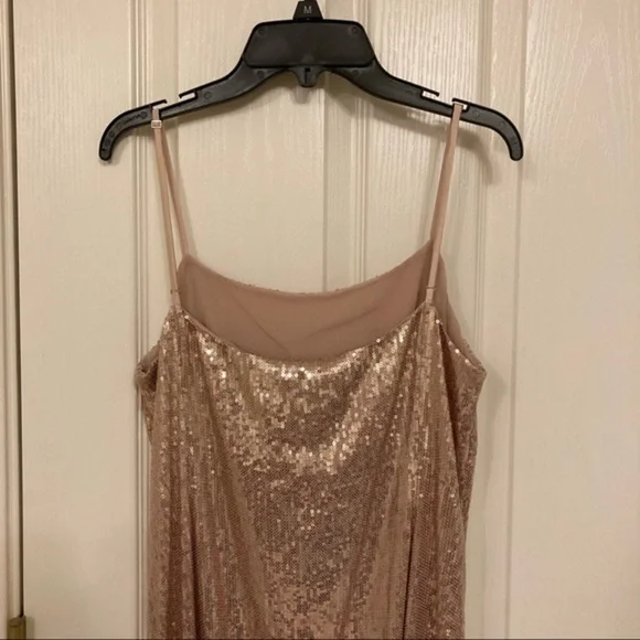 JASON WU GREY Sequin Slip Dress In Rose Quart 10 - Picture 10 of 14